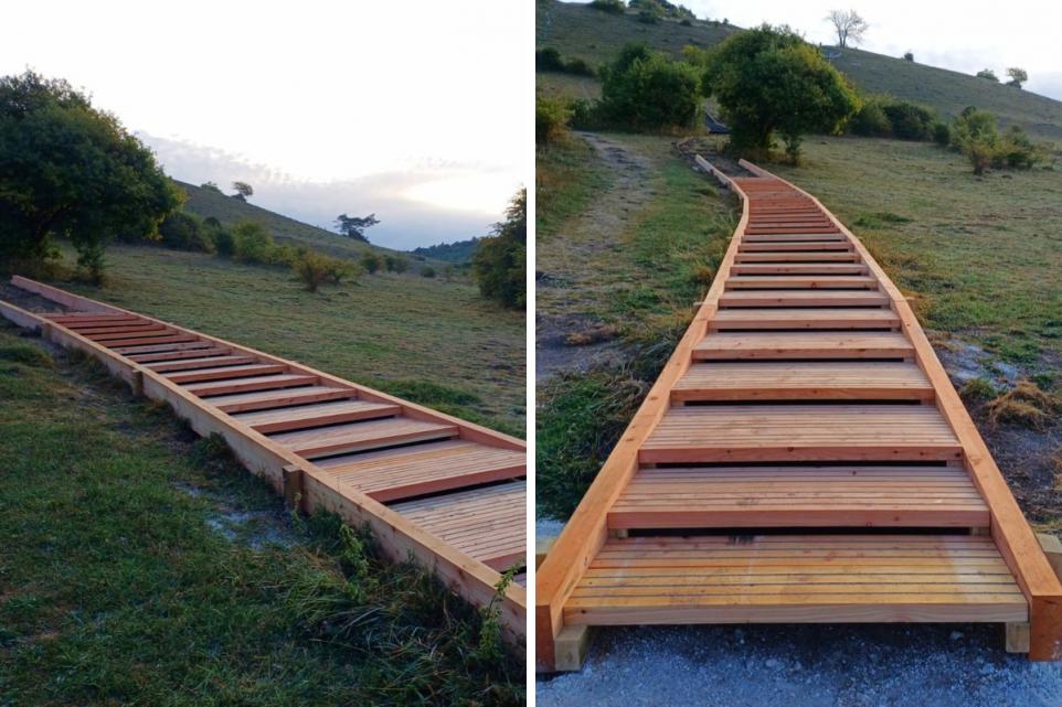 St Catherine's Hill popular steps closed until November for refurbishment